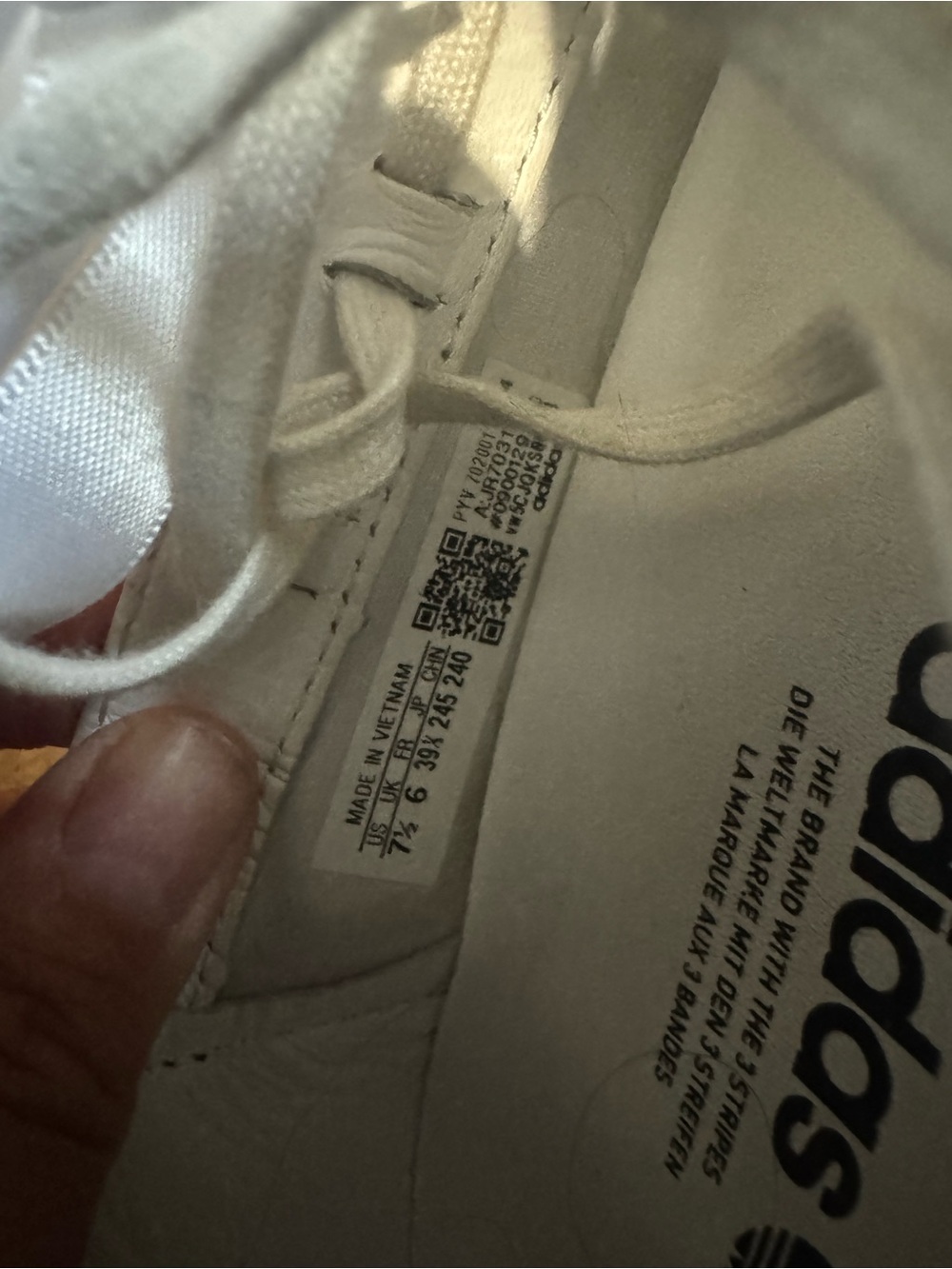 adidas Mei Taekwondo ballet White Leather Low-Top Sneakers - Picture 3 of 4